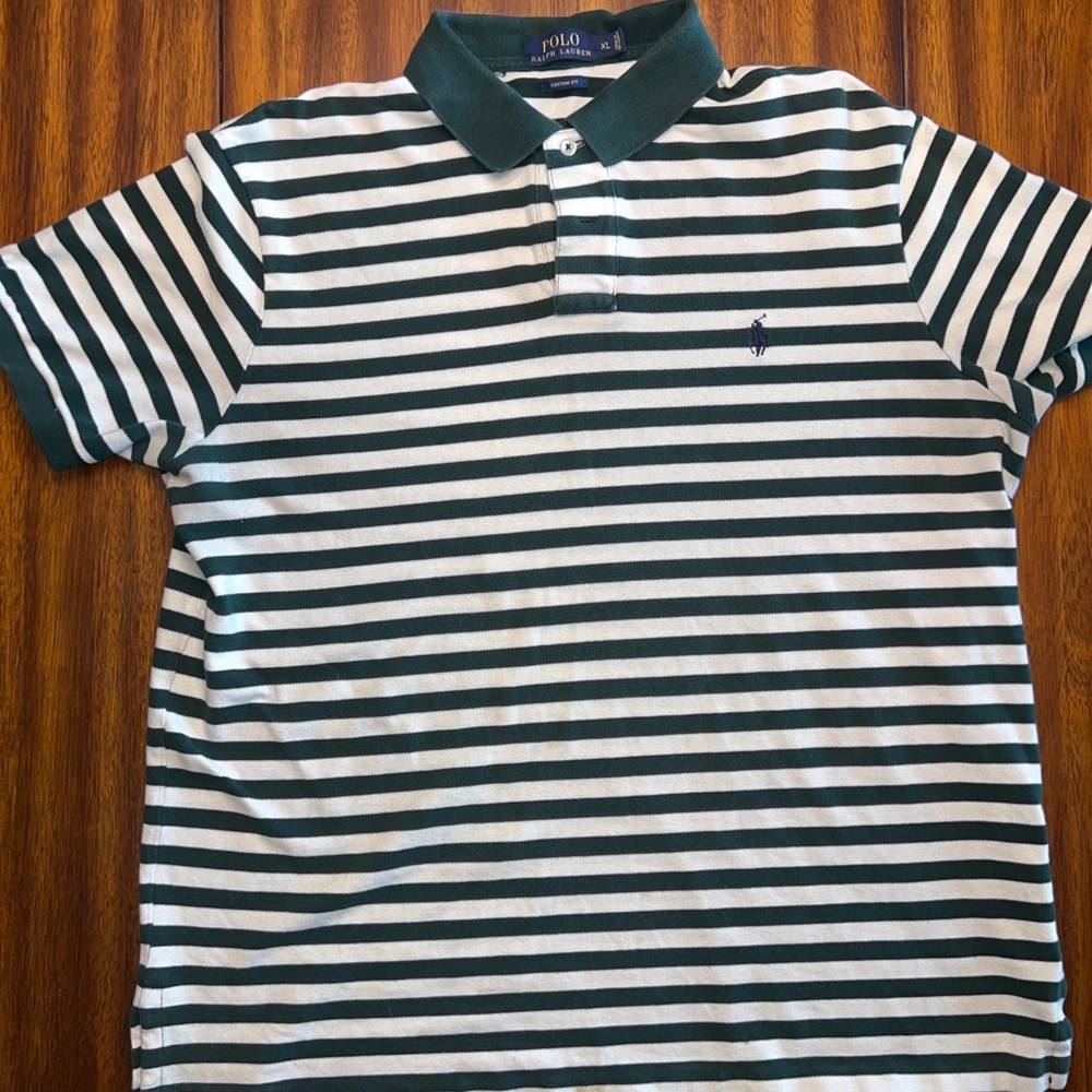 Polo Ralph Lauren Custom Fit Stripped Polo Size XL